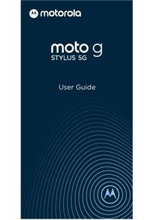 Motorola G Stylus 5g manual. Smartphone Instructions.